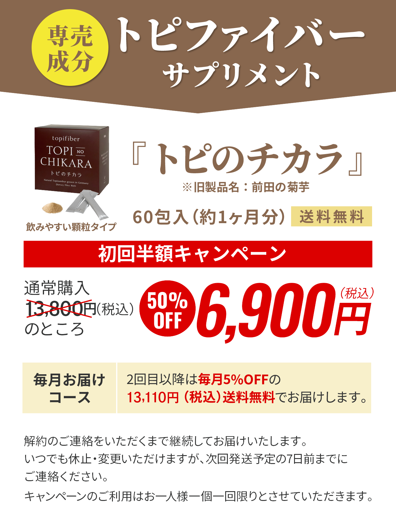 トピのチカラ6,900円（税込）